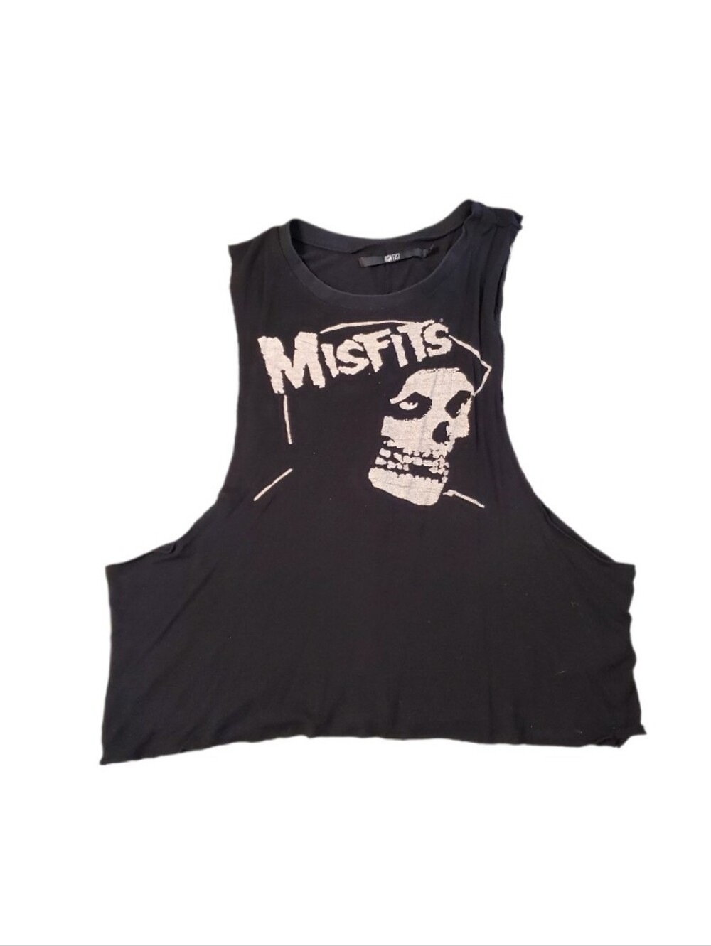 Iron Fist x Misfits Collaboration Black Crop Y2K Tank Top Women's XS